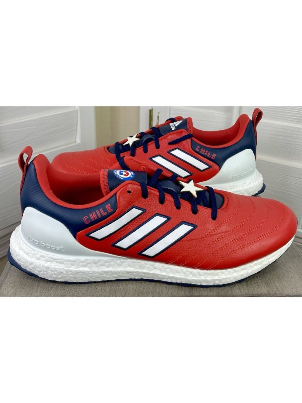 Adidas Ultraboost x Copa Chile World Cup Red/White Shoes GW7270 - Men’s 12 - NWT